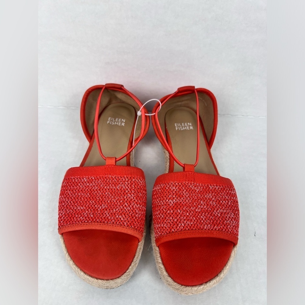 Eileen Fisher Mews Mesh Espadrilles Sandy's in Orange Size 6